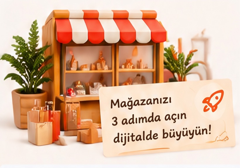 Mağazanızı üç adımda açın, dijitalde büyüyün