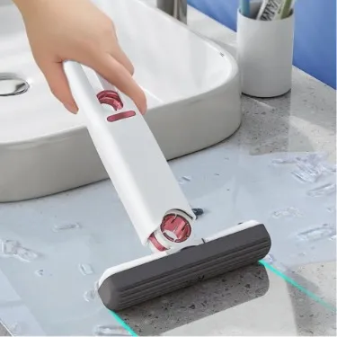 Kendinden Sıkmalı Mini Mop Cam Fayans Mini Temizlik Mopu görsel 1