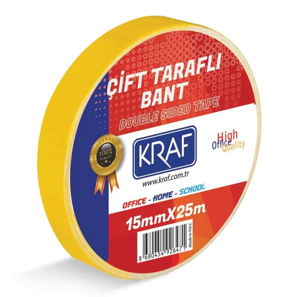 Reyonon Çift Taraflı Bant 15 Mm X 25 Mt görsel 1