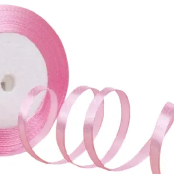 Exporanto Saten Kurdele 3 mm Pembe 1 Metre görsel 1