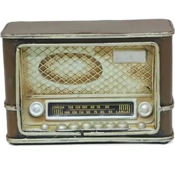 Exporanto Dekoratif Metal Radyo