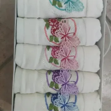 Exporanto Mutfak Havlusu Kadife Kutulu Desenli 30X50 cm 6 Adet Pamuk 1 görsel 1
