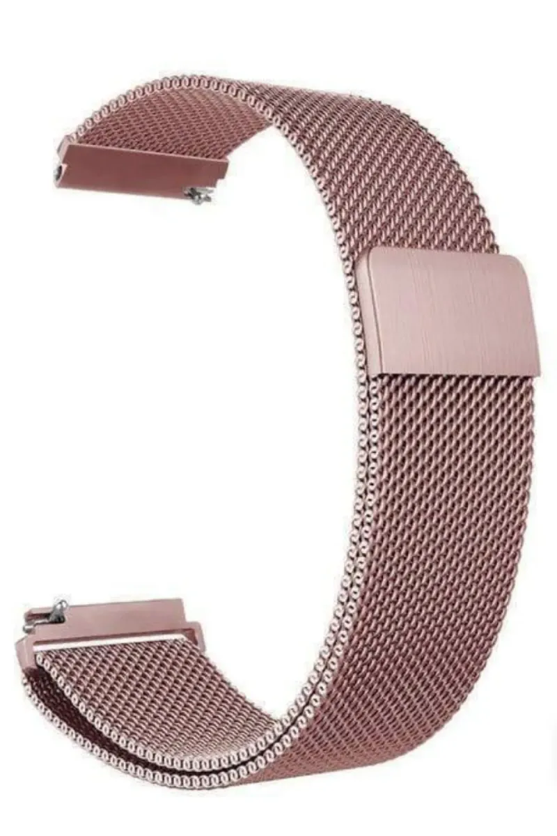 Markacase Samsung Galaxy Watch 4  44 Mm R870 Için Metal Milanese Kordon görsel 8