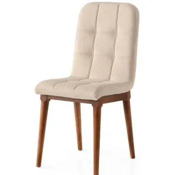 Sivas Gözde Mobilya Duru Mutfak Sandalyesi - Krem