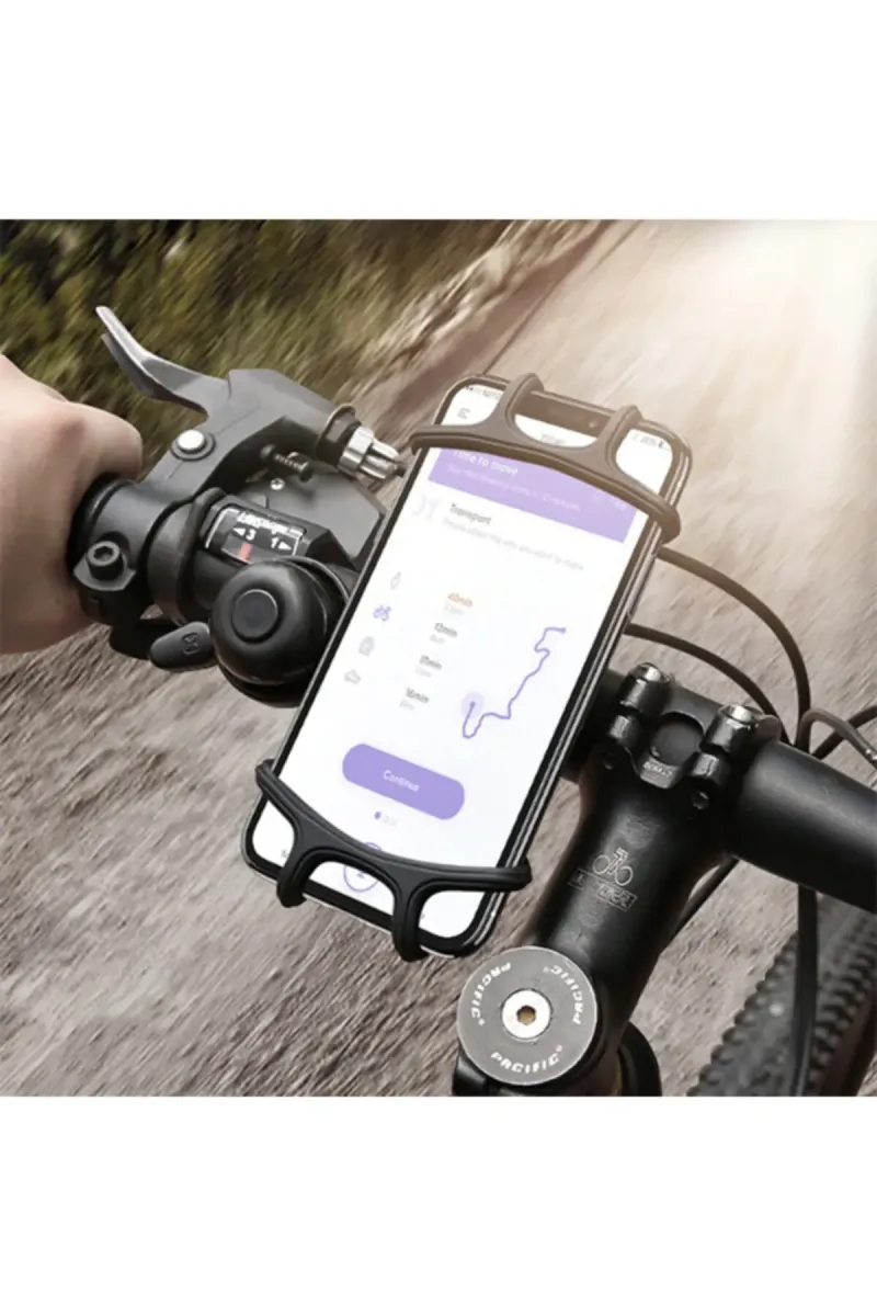MYK HEDİYE VE SANAT ATÖLYESİ Floveme Universal Bisiklet Motosiklet Için Silikon Telefon Tutucu görsel 2