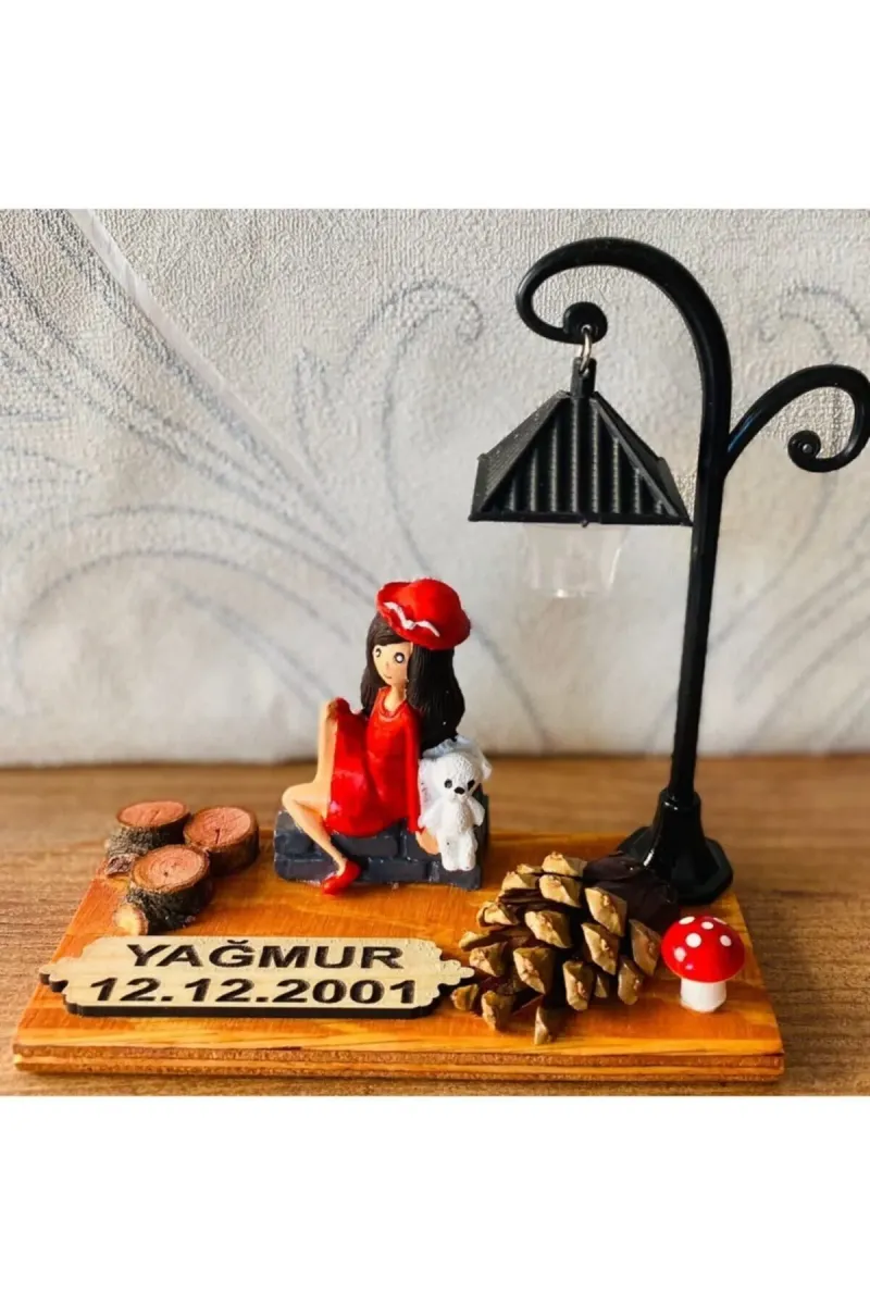 MYK HEDİYE VE SANAT ATÖLYESİ Yıldönümü Sevgililer Günü Hediyesi Sevgiliye Kız Arkadaşa Konsept Hediye Sevgili Işıklı El Yapımı görsel 2