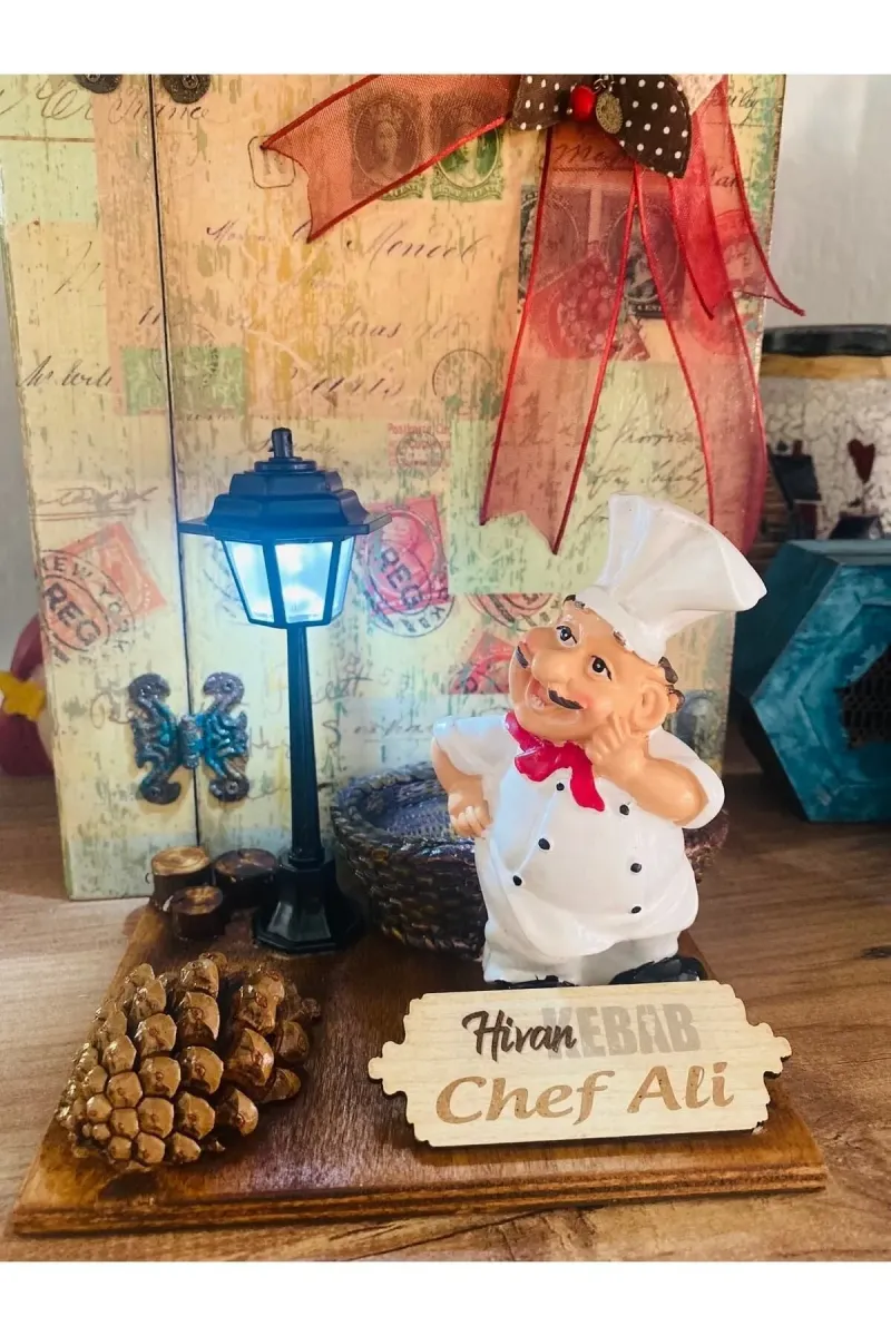 MYK HEDİYE VE SANAT ATÖLYESİ  Aşcı Chef Hediyesi Kafe Restoran Hediyeleri görsel 3