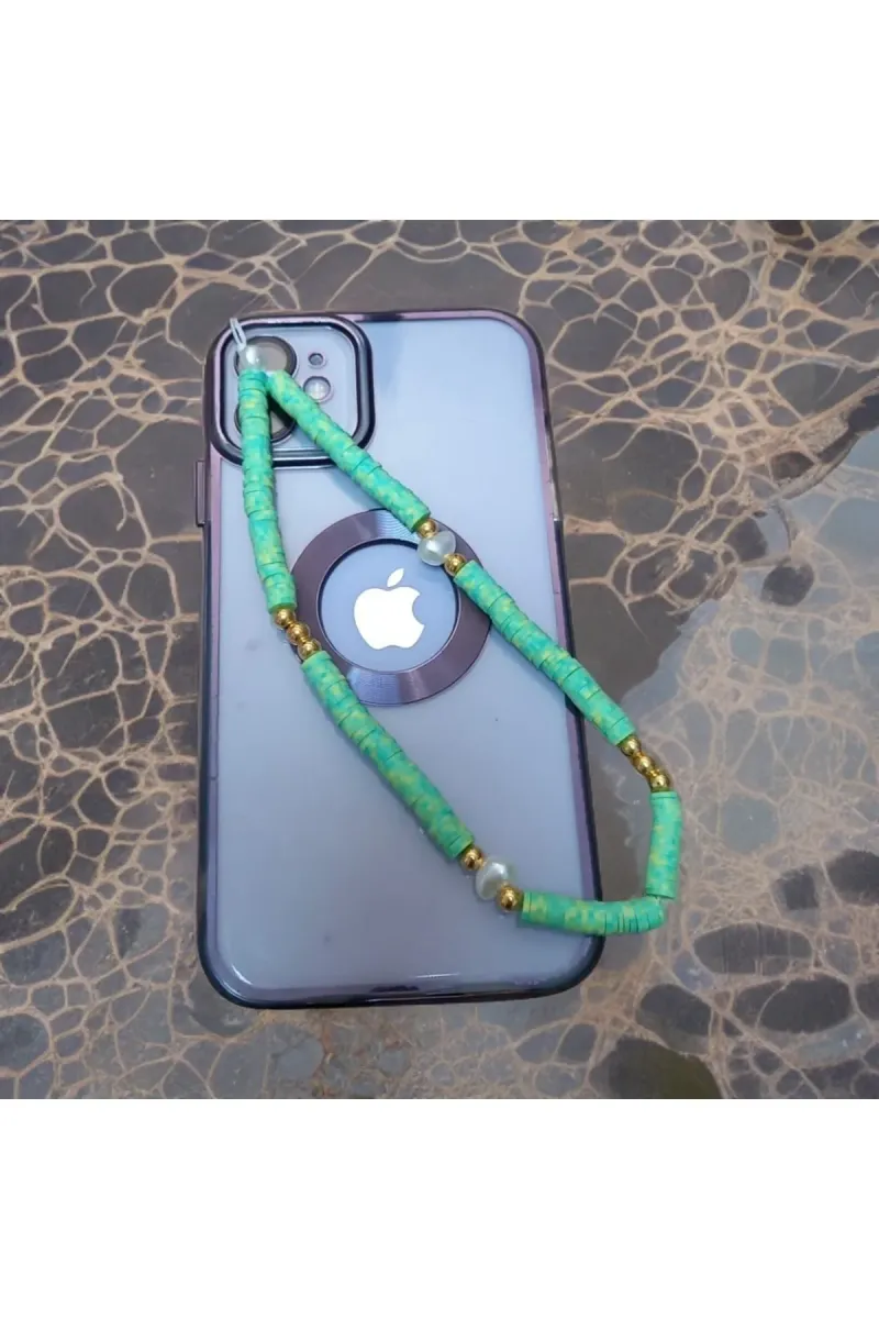 BALERA | Renkli Boncuklu Telefon Askısı görsel 2