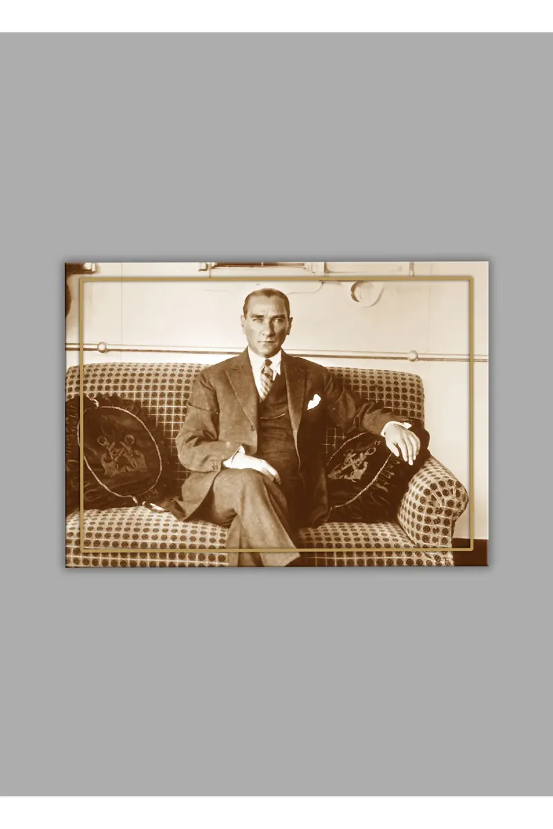 BALERA Atatürk 05 Cam Tablo-Atatürk Tablosu görsel 2