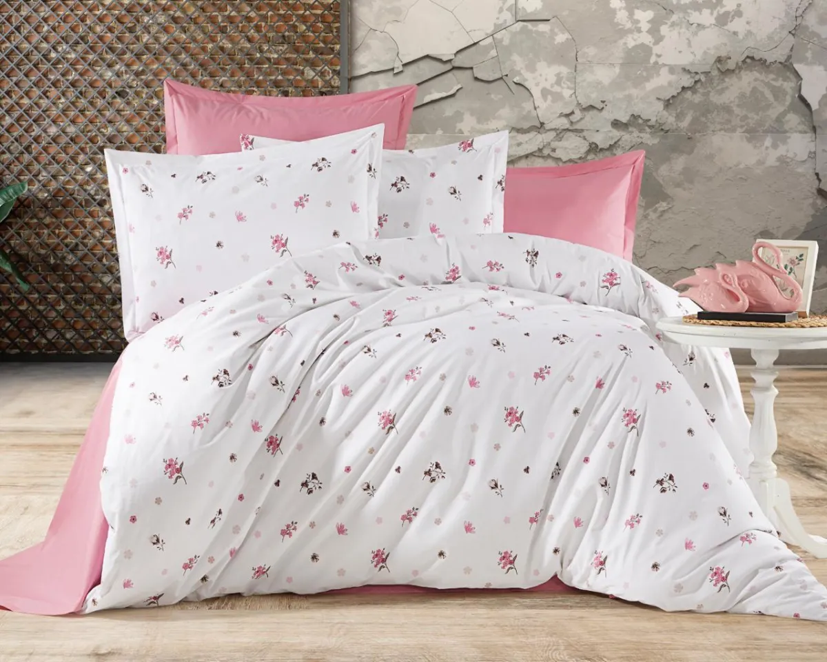 Elif Tedarik %100 Cotton Çift Kişilik Nevresim Takımı görsel 2