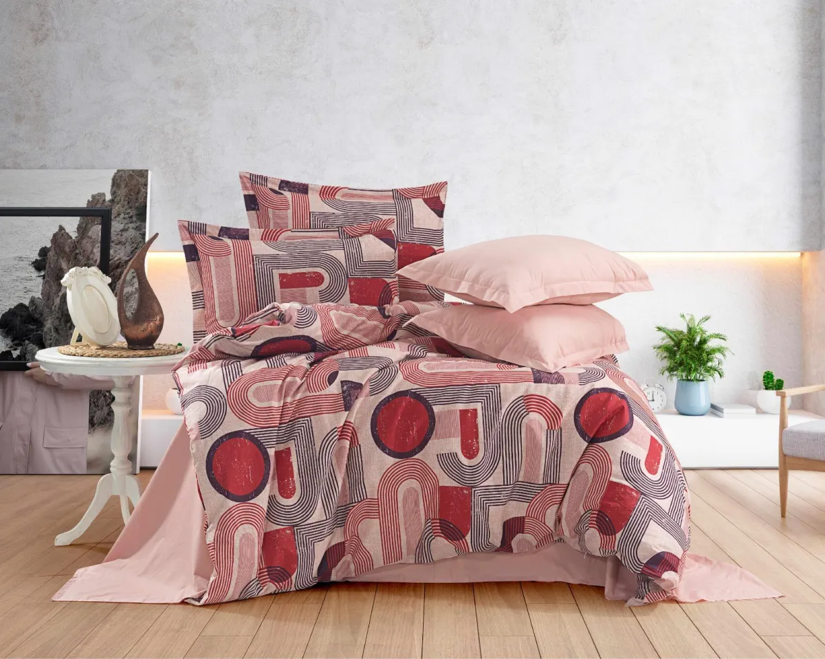 Elif Tedarik %100 Cotton Çift Kişilik Nevresim Takımı görsel 2