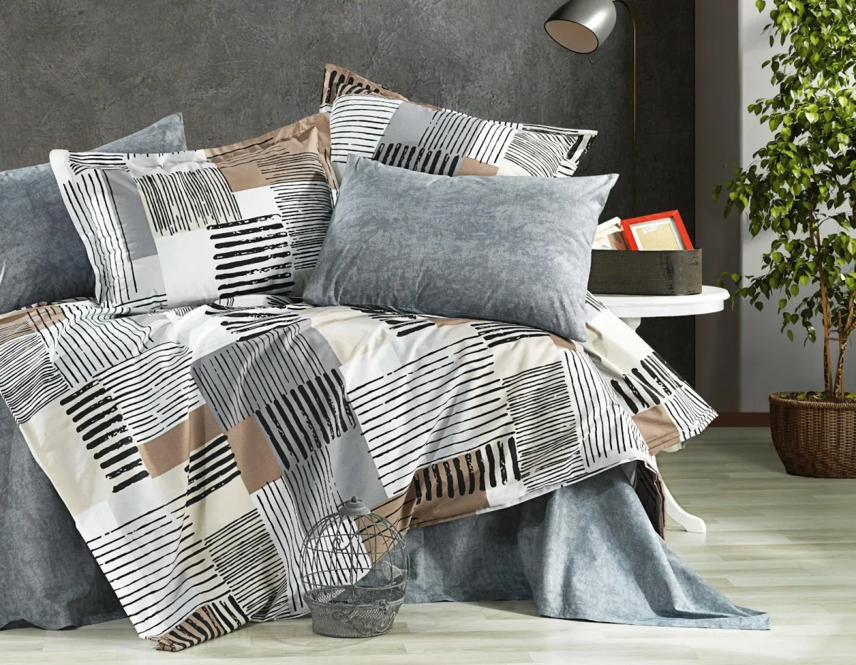 Elif Tedarik %100 Cotton Çift Kişilik Nevresim Takımı görsel 2