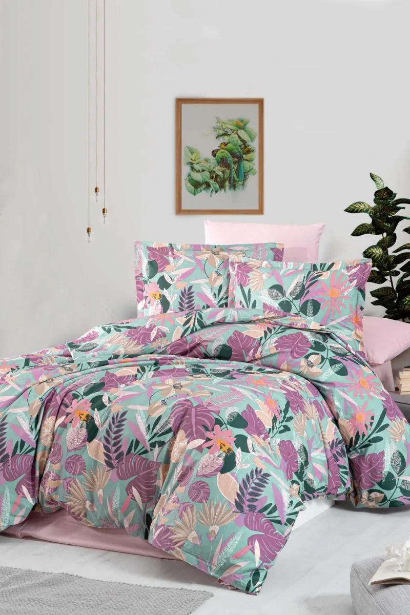 Elif Tedarik %100 Cotton Çift Kişilik Nevresim Takımı görsel 2