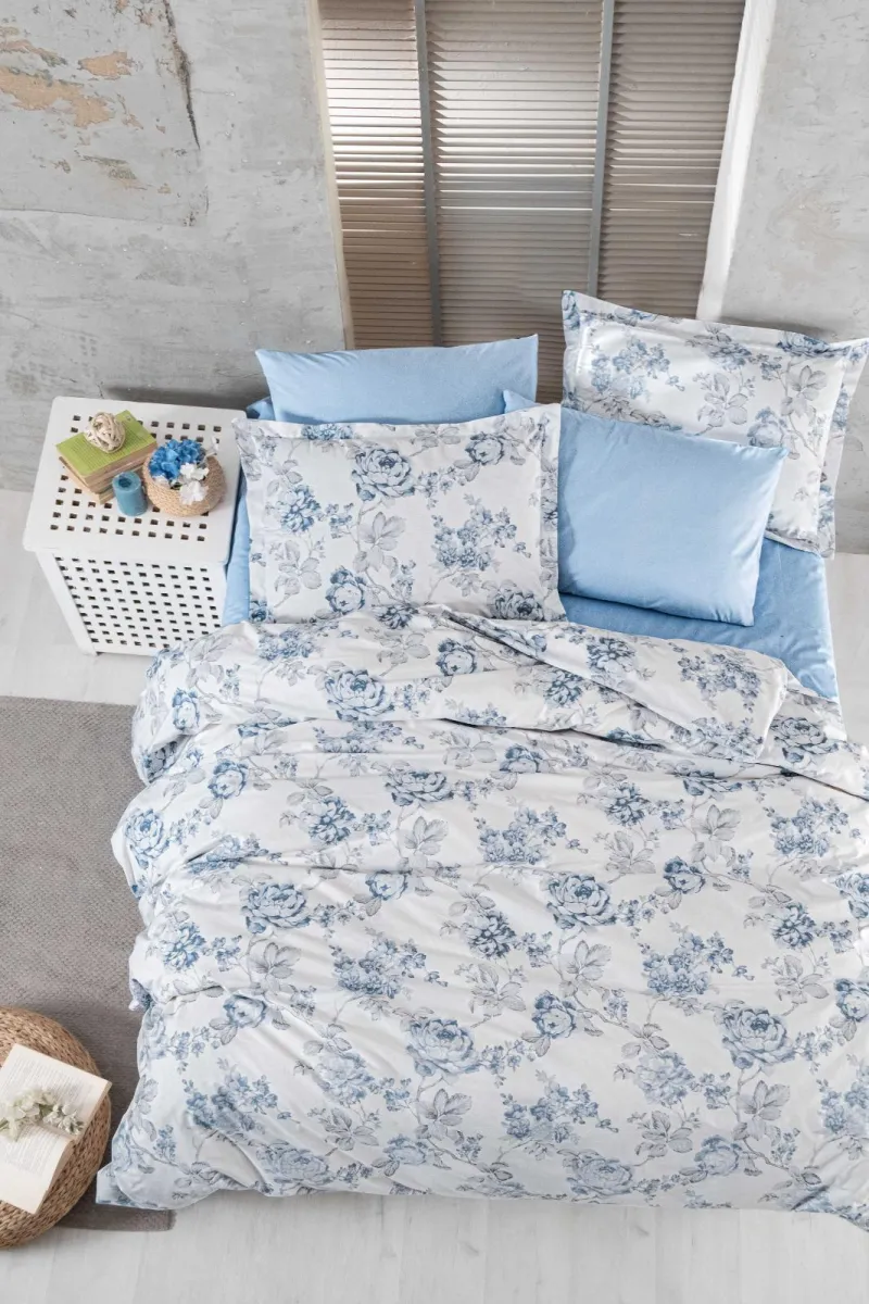 Elif Tedarik %100 Cotton Çift Kişilik Nevresim Takımı görsel 2