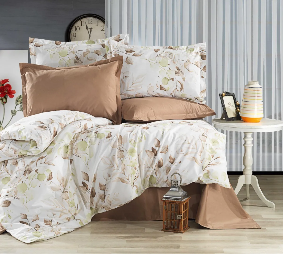 Elif Tedarik %100 Cotton Çift Kişilik Nevresim Takımı görsel 2