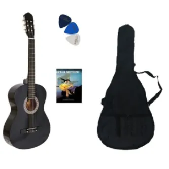 Nano Müzik Klasik Gitar Seti 4/4 Tam Boy Klasik Gitar - Kılıf - Pena - Metot Kitabı Set 7 görsel 1