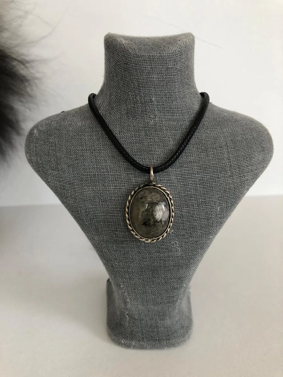 Opal Silver 925 Ayar El Yapımı Ankara Çubuk Akik taşı Kolye görsel 2