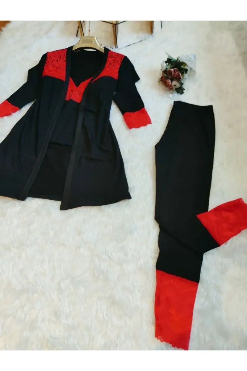 Butik Ayvitrin Kadın Gecelik Takımı görsel 2