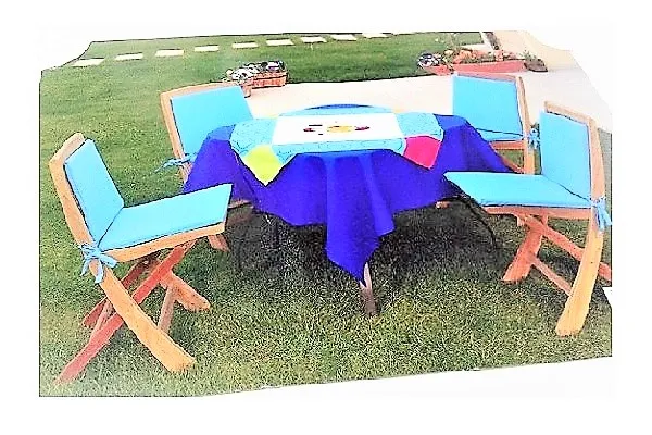 TAÇ KRİSTAL BAHÇE SETİ (GARDEN SET) V7-LACİVERT-AÇIK MAVİ görsel 1