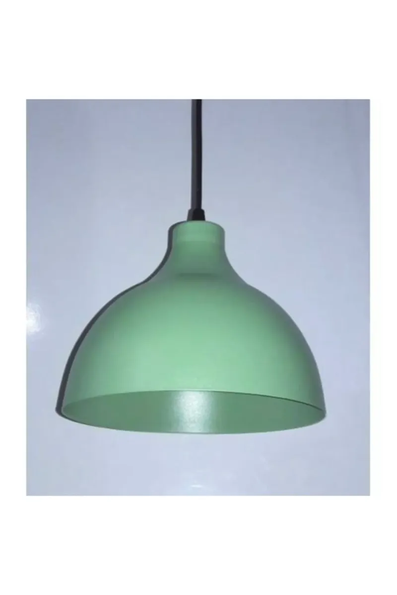 Tekay Aydınlatma Yeşil Metal Avize Çocuk Odası Genç Odası Metal Modern Avize Aydınlatma Sarkıt görsel 1