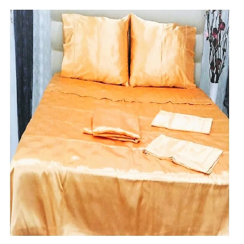 TAÇ MİCROPOLYESTER ÇİFT KİŞİLİK BASIC NEVRESİM TAKIMI-TURUNÇ görsel 1