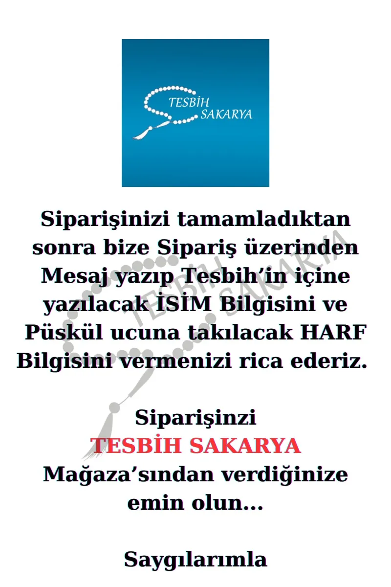 Tesbih Sakarya Kişiye Özel Isimli Tesbih - Hematit Taşı - Harfli Püsküllü Tesbih - Ahşap Kutu'lu Doğal Taş Tesbih görsel 5