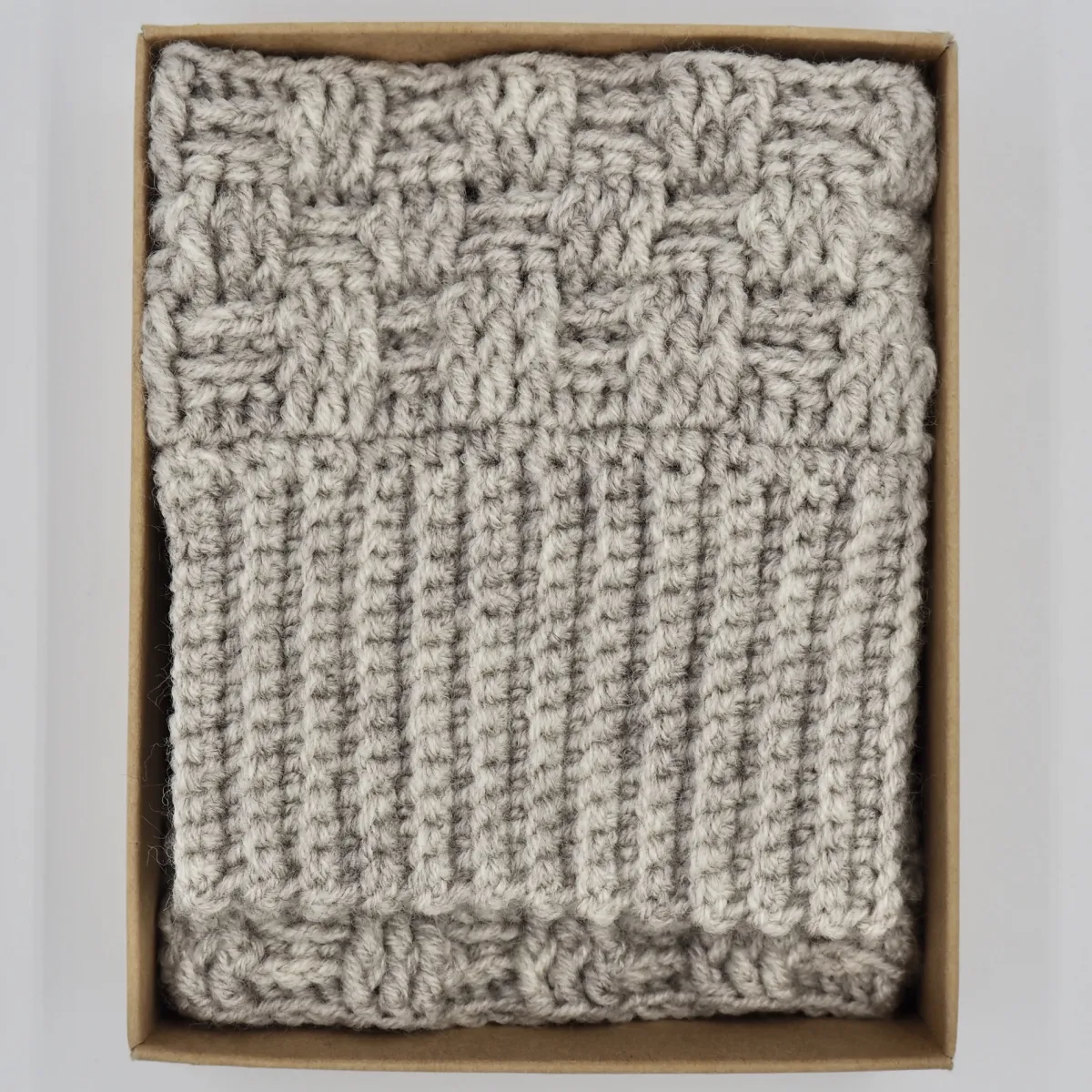 El Örgüsü Gri Bot Manşeti (Boot Cuffs) görsel 5