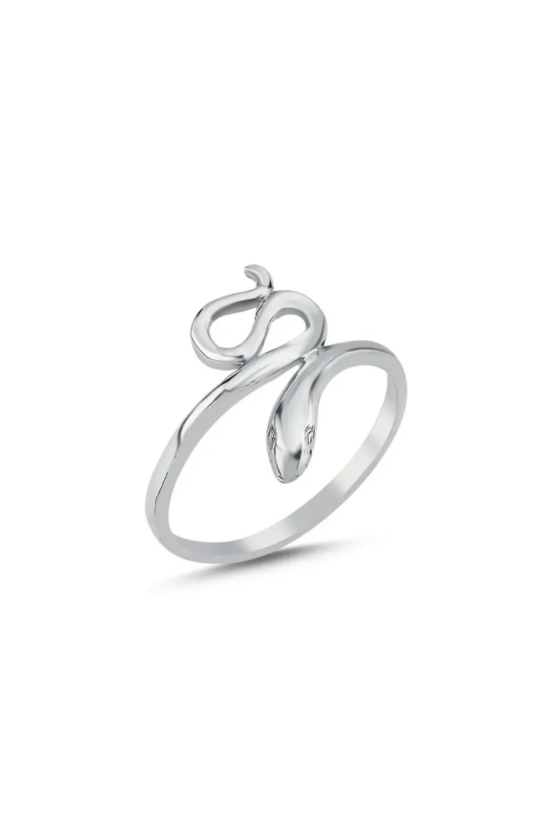 Eyelashes Silver 925 Ayar Gümüş Yılan Yüzük