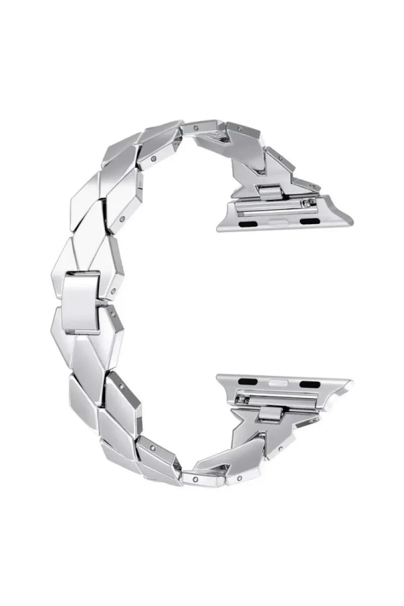 Markacase Watch 1-2-3-4-5-6-7-se 42-44-45 Mm Uyumlu Metal Hasır Kordon görsel 1
