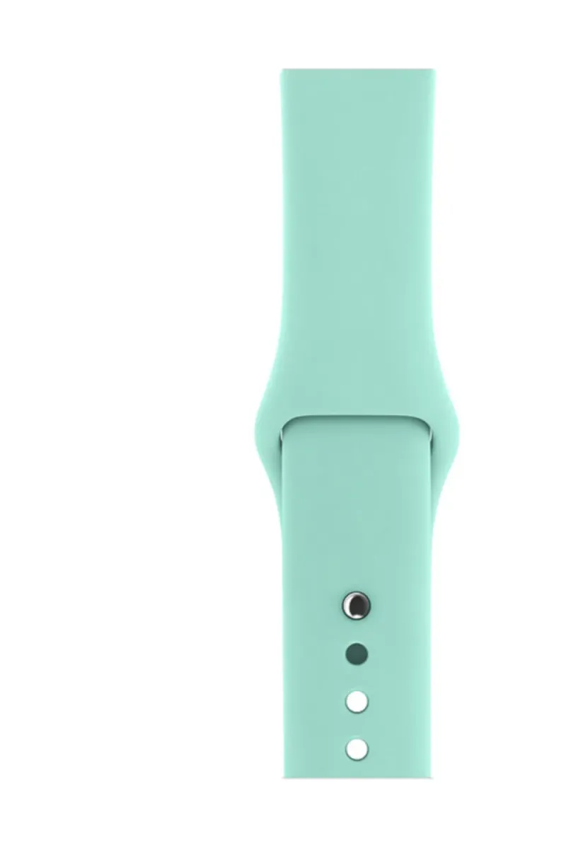 Markacase Apple Watch Series 4 5 Için 44 Mm Large Beden(m/l Sıze) Silikon Kordon Deniz Yeşili görsel 2