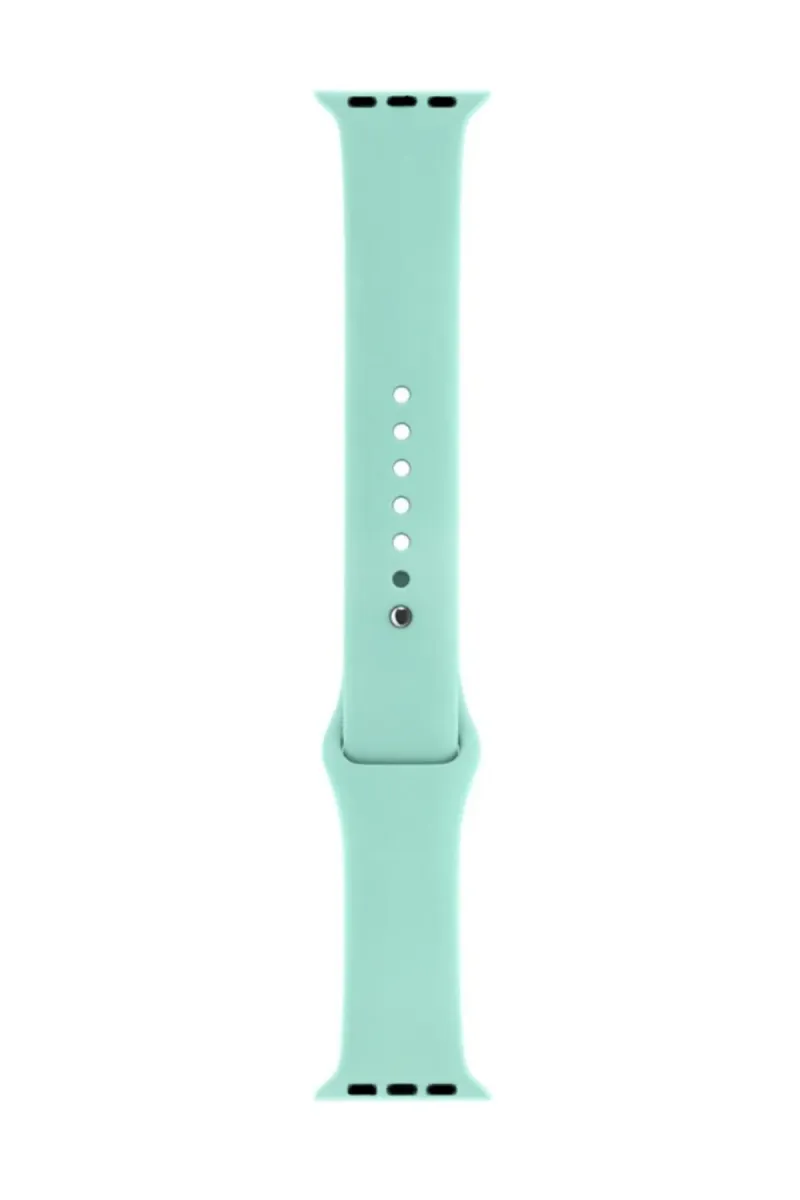 Markacase Apple Watch Series 4 5 Için 44 Mm Large Beden(m/l Sıze) Silikon Kordon Deniz Yeşili görsel 1