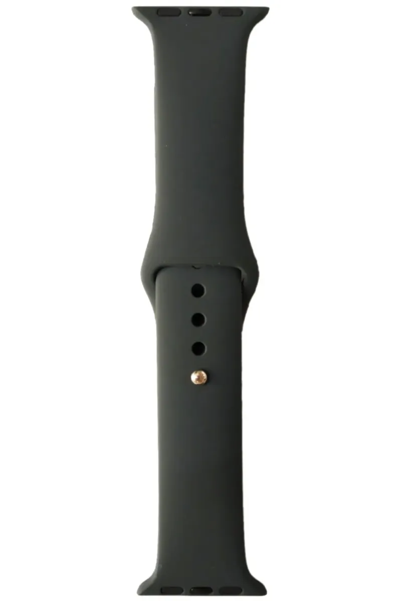 Markacase Apple Watch Series 4 5 Için 40 Mm Large Beden(m/l Sıze) Silikon Kordon Space Gray