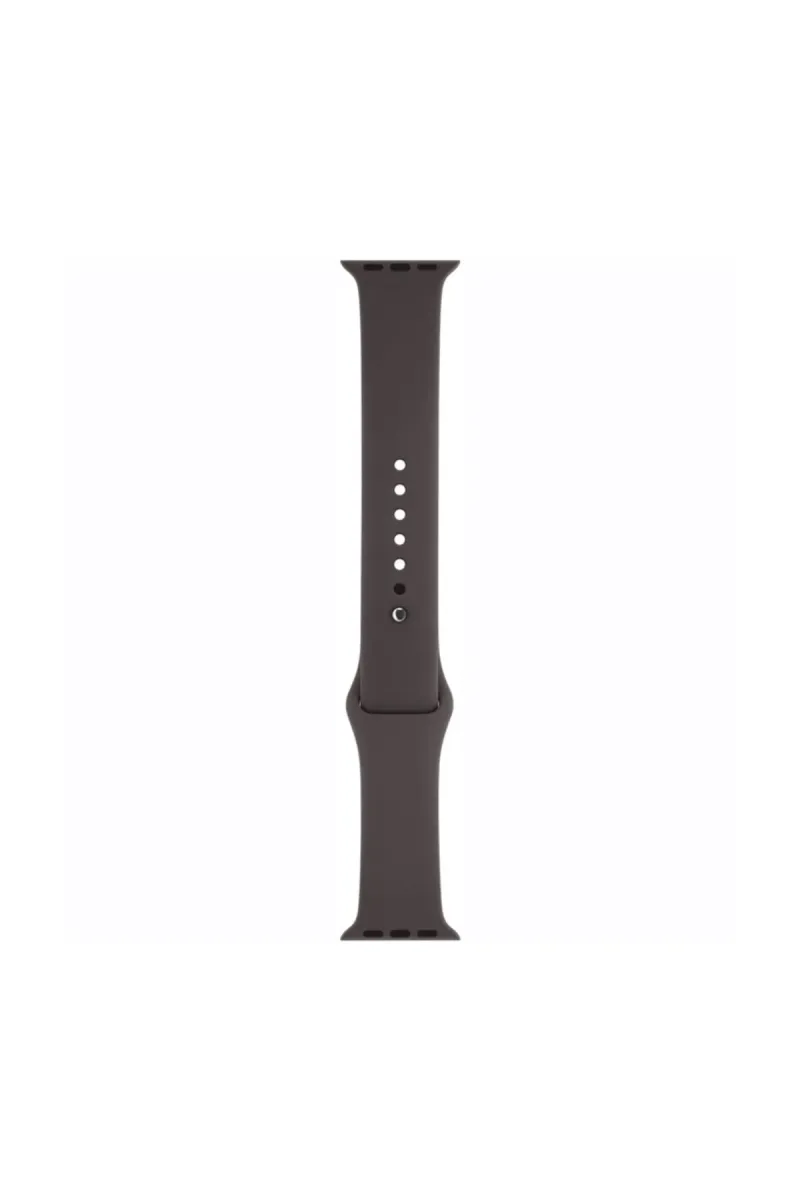 Markacase Apple Watch Series 4 5 Için 44 mm Large Beden(m/l Sıze) Silikon Kordon Kahverengi görsel 1