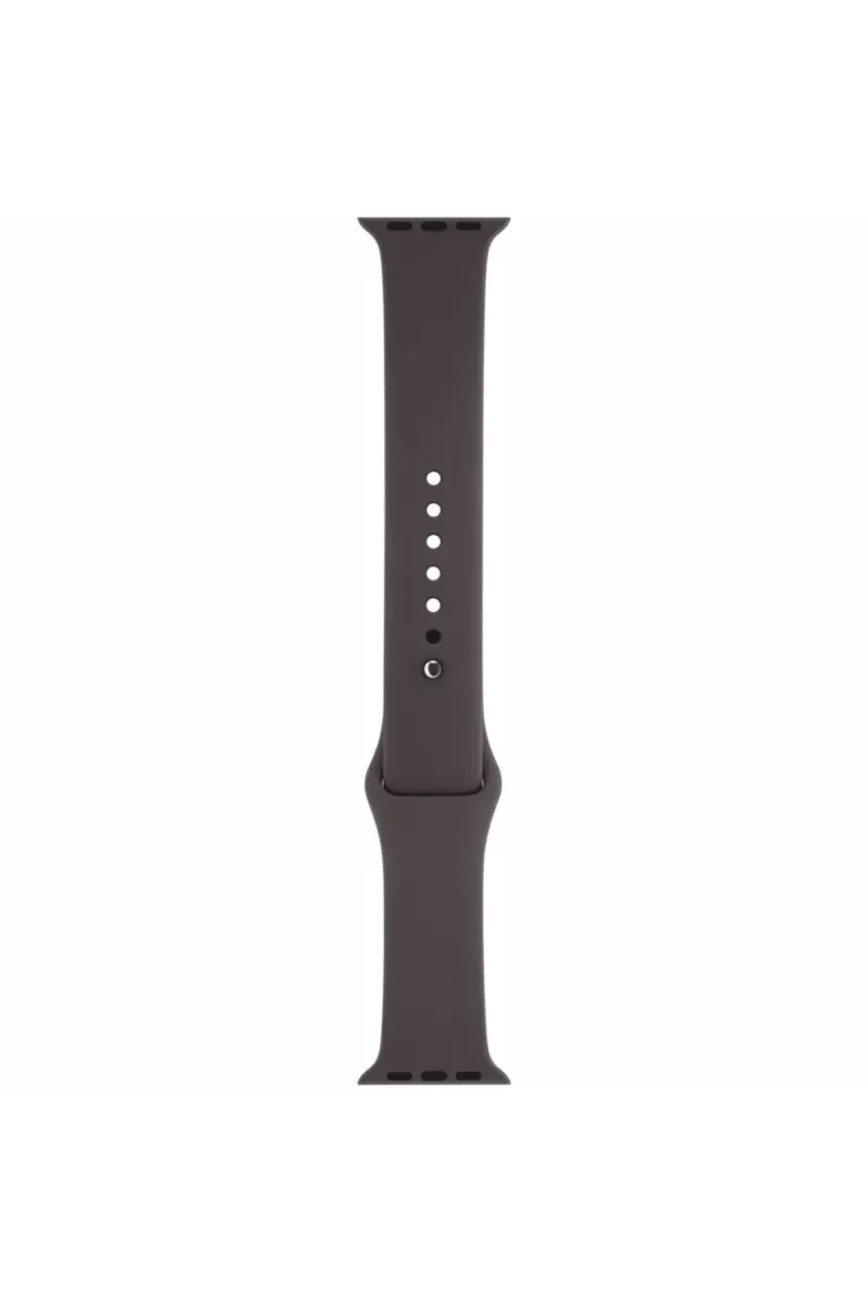 Markacase Kahverengi Apple Watch Series 1 2 3 Için 42 Mm Small Beden(s Sıze) Silikon Kordon görsel 1