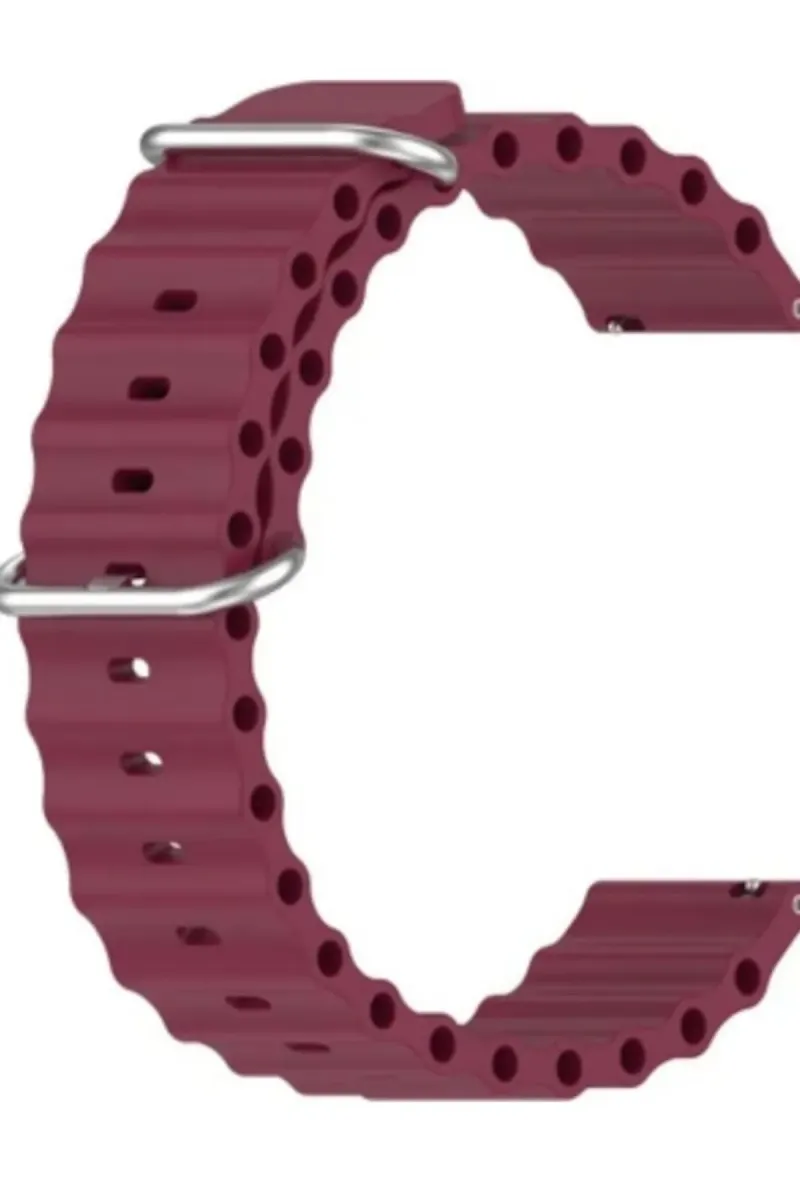 MarkaCase Amazfit Stratos 3 Için Ocean Loop Silikon Kordon 22MM görsel 2