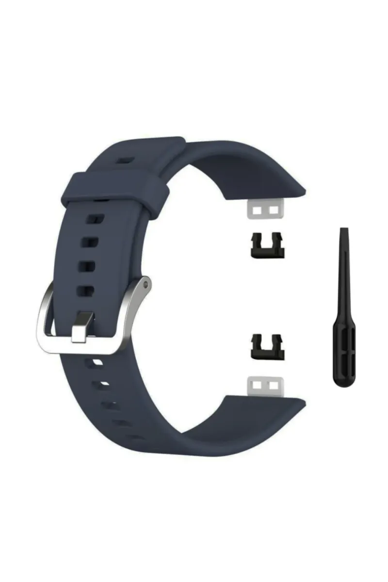 MarkaCase Huawei Watch Fit Elegant Için Silikon Kordon Füme görsel 1
