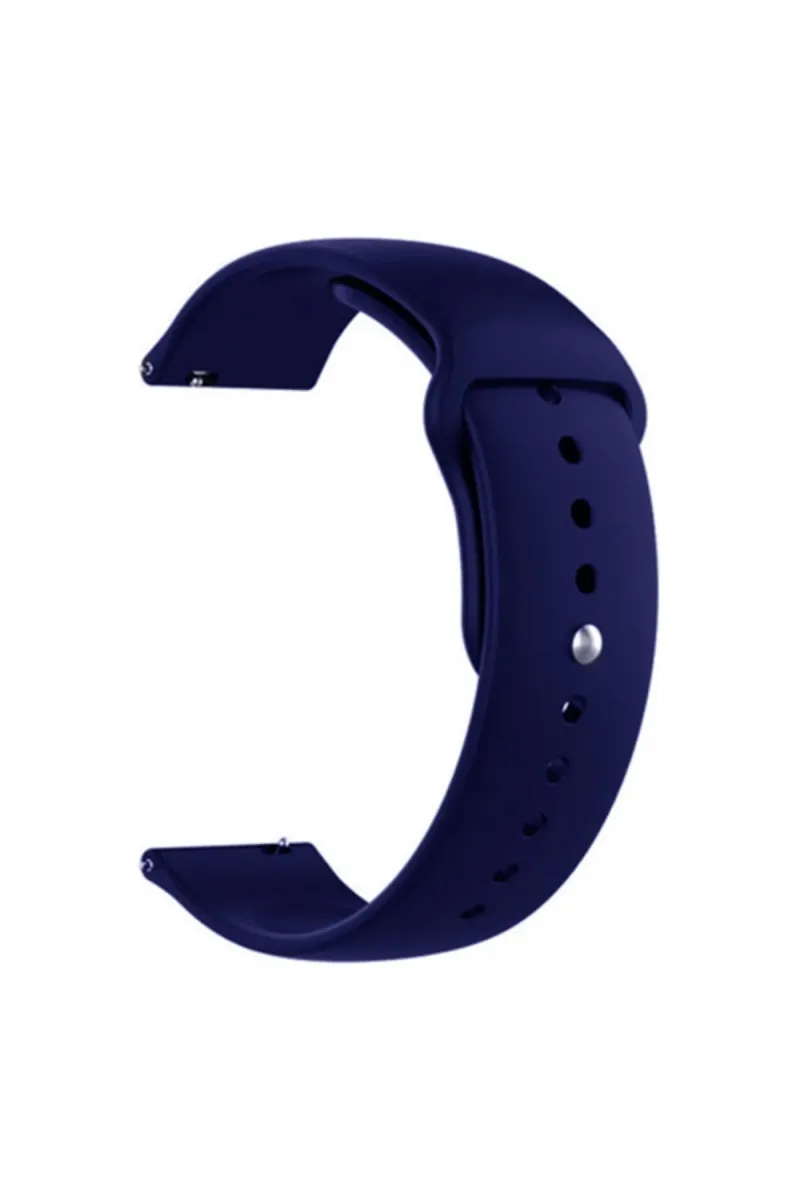 MarkaCase Fossil Watch Gen 6 Için Spor Silikon Kordon Lacivert görsel 1