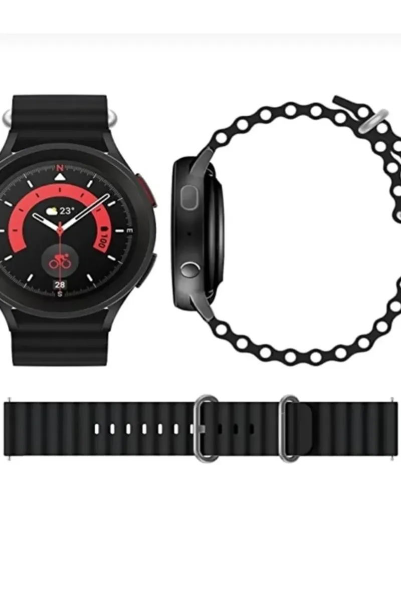MarkaCase Samsung Galaxy Watch 46MM Için Ocean Loop Silikon Kordon 22MM görsel 2