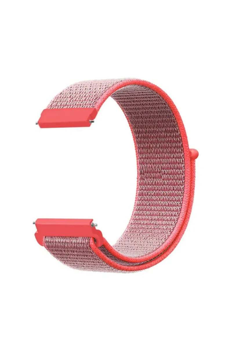 MarkaCase Fossil Watch Gen 6 Için Dokuma Kordon Pembe görsel 1