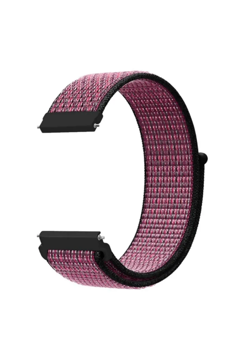 MarkaCase Fossil Watch Gen 6 Için Dokuma Kordon Pink Blast/true Berry