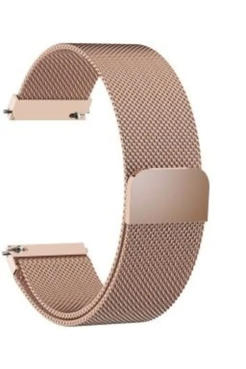 MarkaCase Fossil Watch Gen 6 Için Metal Milanese Kordon Rose Gold görsel 1
