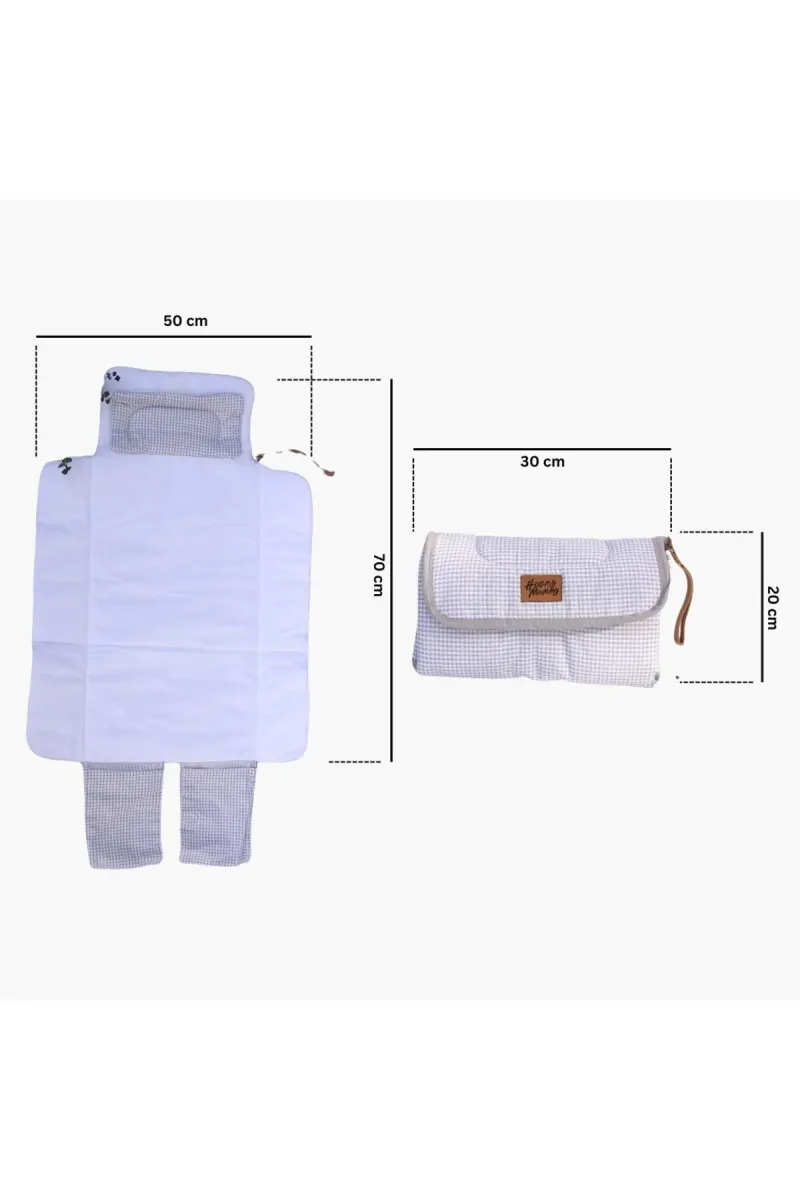 Huggy Mommy Bebek Alt Açma Örtüsü Alt Açma Minderi Su Geçirmez Alezli Hafif Pratik Bakım Örtüsü Alt Açma Bezi görsel 4