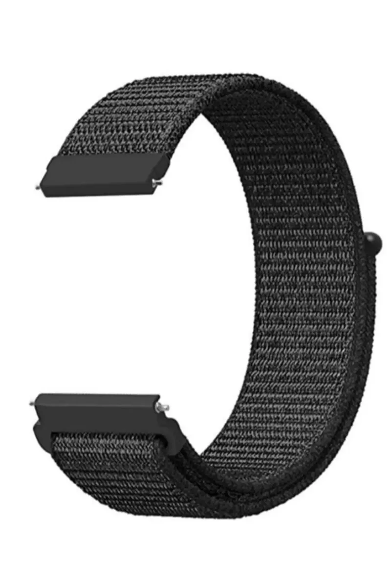 MarkaCase Fossil Watch Gen 6 Için Dokuma Kordon Siyah(dark Black) görsel 1