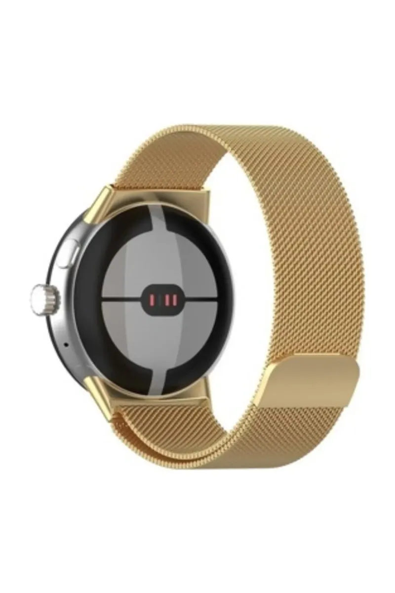 MarkaCase Google Pixel Watch Için Milanese Paslanmaz Çelik Metal Saat Kordonu görsel 2