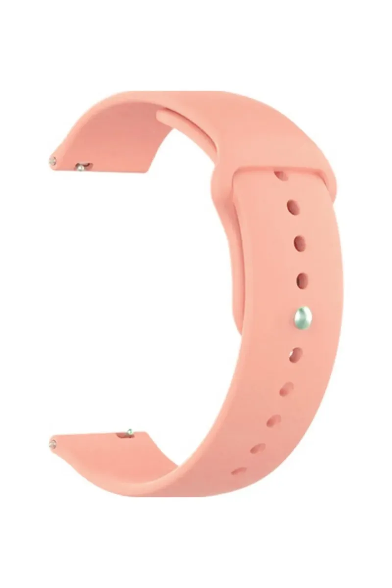 MarkaCase Fossil Watch Gen 6 Için Spor Silikon Kordon Somon görsel 1