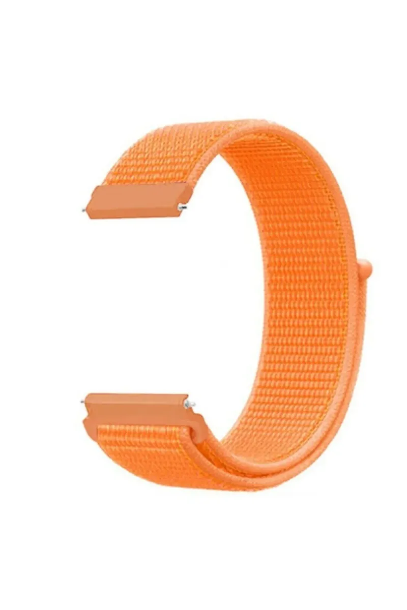 MarkaCase Fossil Watch Gen 6 Için Dokuma Kordon Papaya