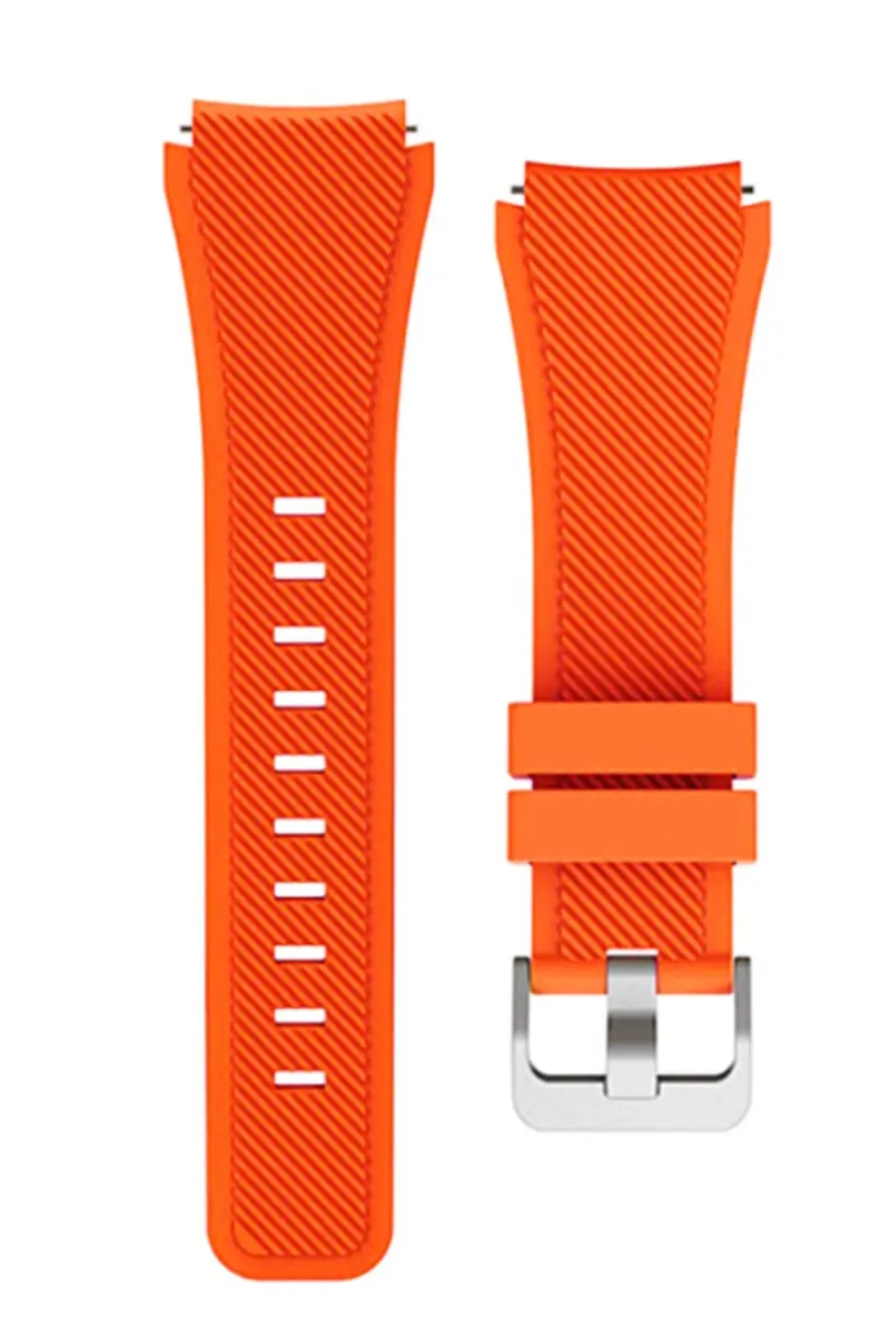 MarkaCase Fossil Watch Gen 6 Için Silikon Kordon Turuncu görsel 1