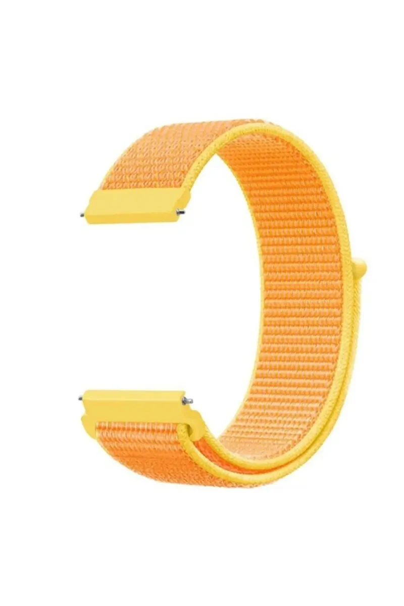 MarkaCase Amazfit Gtr 47 Mm Lite Için Dokuma Kordon Canary Yellow görsel 1