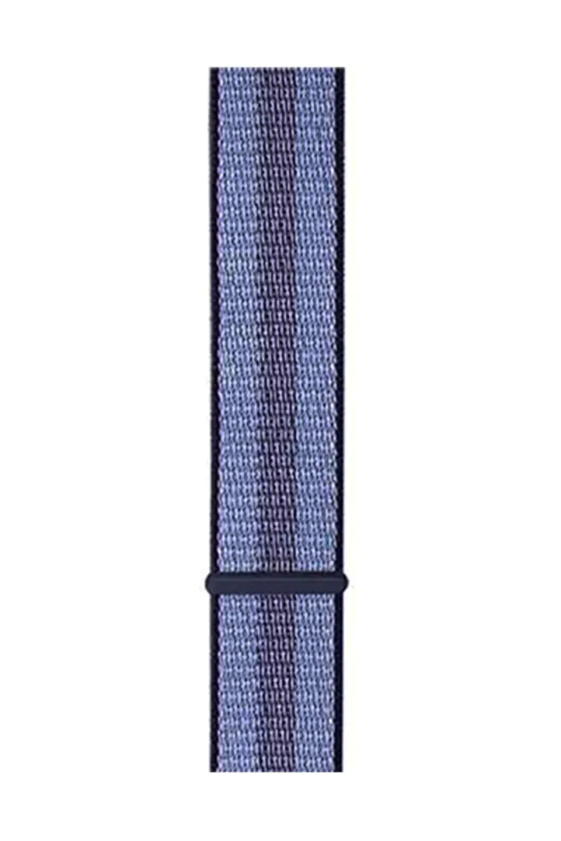 MarkaCase Fossil Watch Gen 6 Için Dokuma Kordon Lacivert Çizgili görsel 1