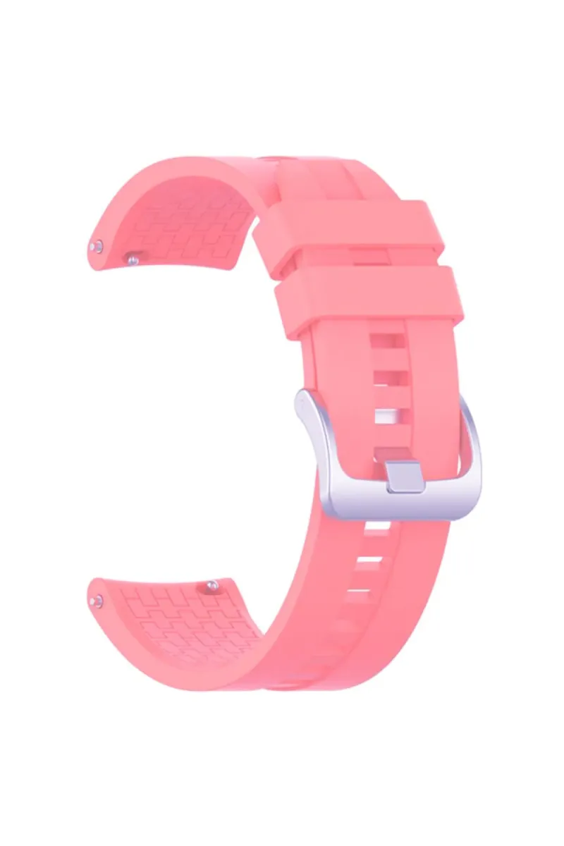 MarkaCase Fossil Watch Gen 6 Için Silikon Kordon Kayış Pembe görsel 1